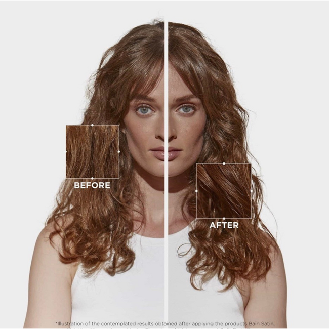 Kérastase CombiDeal - Nutritive - Bain Satin (Shampoo) 250 ML & Masque Intense 200 ML | pour cheveux secs ou abîmés par le soleil