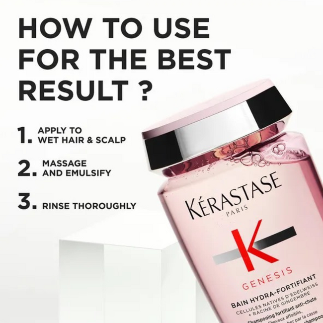 Kérastase CombiDeal - Genesis - Bain (Shampoo) Hydra-Fortifant 250ML & Masque Reconstituant 200ML | voor dunner wordend haar