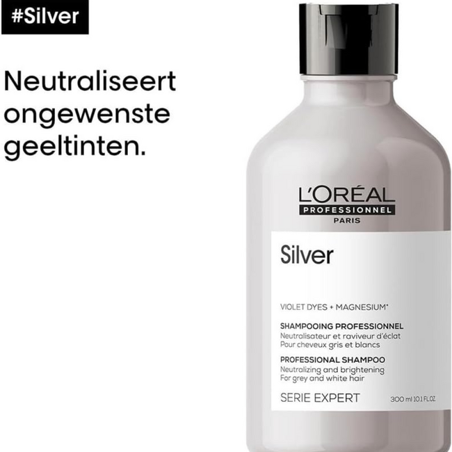 L’Oréal Professionnel CombiDeal - Argent - Shampoo 300 ML & Conditioner 200 ML | pour cheveux gris