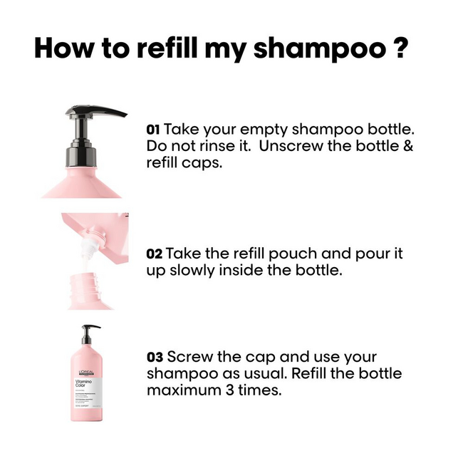 L’Oréal Professionnel Vitamino Color Refill Shampoo für coloriertes Haar – 1000 ml