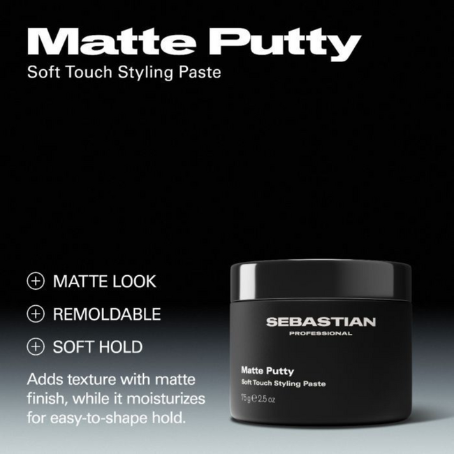 Sebastian Professional - Form - Matte Putty | Pâte mate pour tous types de cheveux - 75 ml