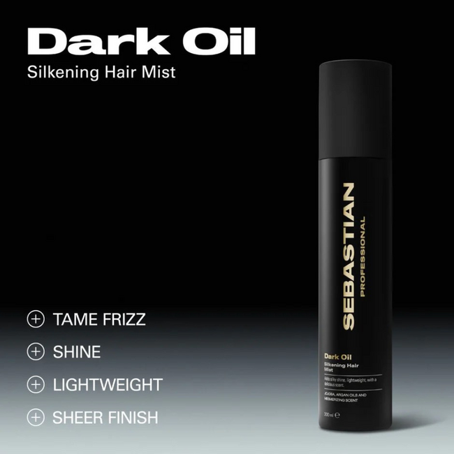 Sebastian Professional - Dark Oil | Brume capillaire pour tous types de cheveux - 200 ml