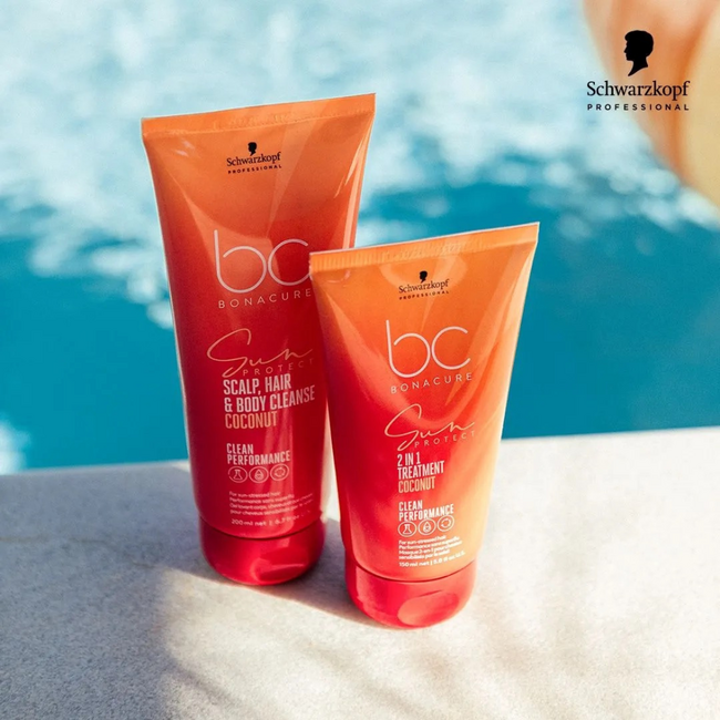 Schwarzkopf Professional – Bonacure – Sun | Shampoo für trockenes oder sonnengeschädigtes Haar – 200 ml