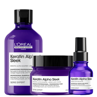 L'Oréal Professionnel L’Oréal Professionnel CombiDeal – Keratin Alpha Sleek | Routine pour cheveux bouclés ou frisottants