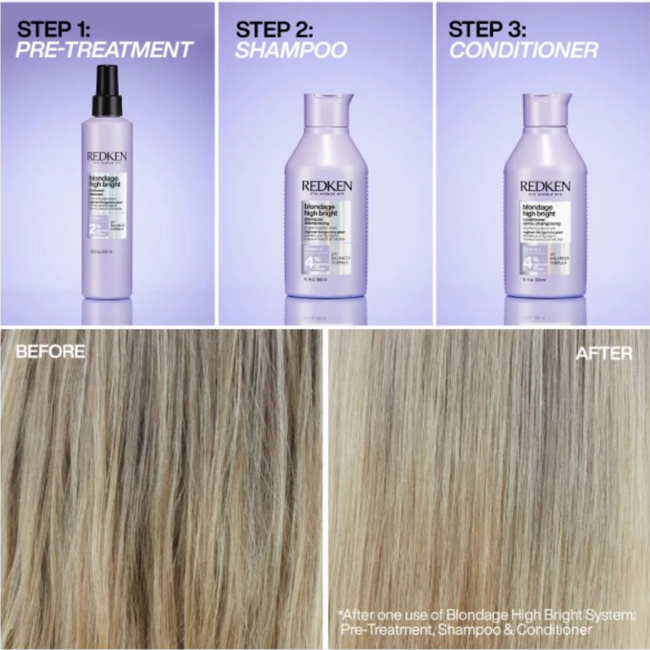 Redken CombiDeal - Blondage High Bright - Shampoo 300 ML & Conditioner 300 ML | voor blond haar