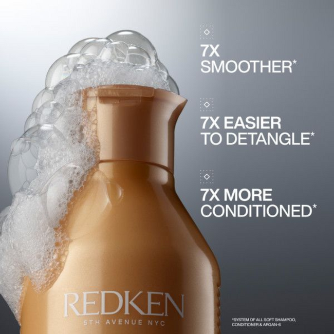 Redken CombiDeal – All Soft | Shampoo 500 ML & Shampoo-Nachfüllpackung 500 ML – für trockenes oder sonnenbeschädigtes Haar