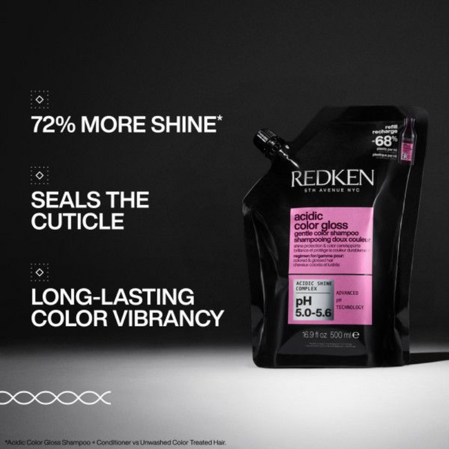Redken CombiDeal - Acidic Color Gloss | Shampoo 300 ML & Shampoo Refill 500 ML - voor gekleurd haar