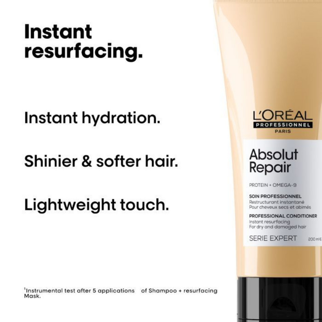 L’Oréal Professionnel CombiDeal - Absolut Repair Gold - Shampoo 300 ML & Conditioner 200 ML | voor beschadigd- of onhandelbaar haar