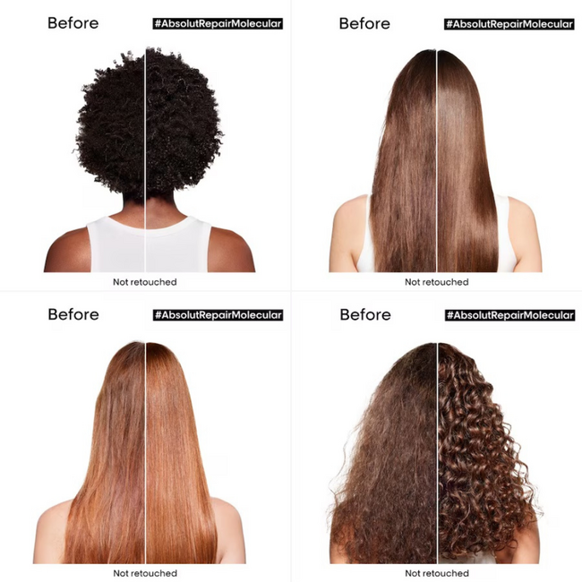 L’Oréal Professionnel CombiDeal - Absolut Repair Molecular - Shampoo 500 ML & Masker 500 ML | voor beschadigd- of onhandelbaar haar