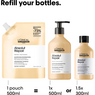 L’Oréal Professionnel CombiDeal - Absolut Repair Gold - Shampoo 500 ML & Shampoo Refill 500 ML | voor beschadigd- of onhandelbaar haar