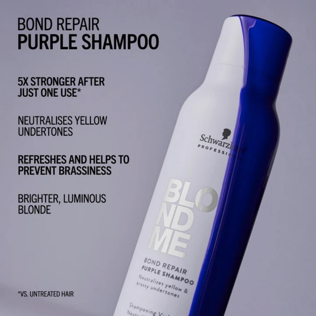 Schwarzkopf Professional CombiDeal - BlondMe | Bond Repair Purple Shampoo 300 ml & Purple Mask 200 ml - voor blond haar