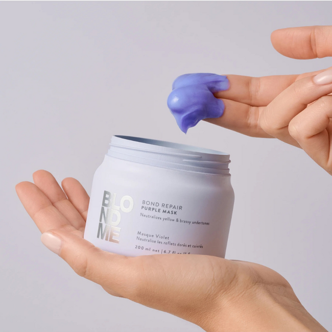 Schwarzkopf Professional CombiDeal - BlondMe | Bond Repair Purple Shampoo 300 ml & Purple Mask 200 ml - voor blond haar