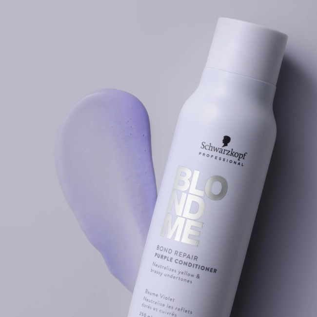 Schwarzkopf Professional CombiDeal - BlondMe | Bond Repair Purple Shampoo 300 ml & Purple Conditioner 250 ml - für blondes Haar