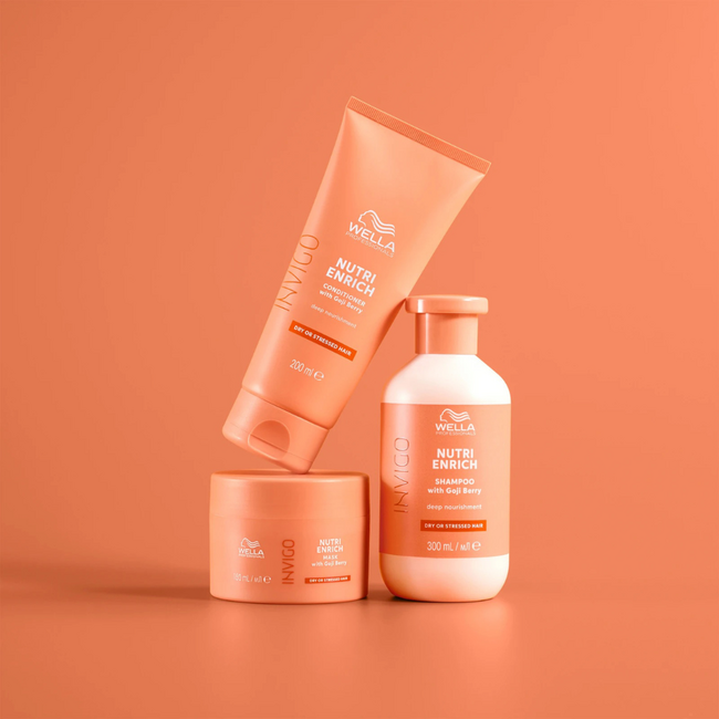 Wella Professionals CombiDeal - Enrich Shampoo 300ML & Enrich Conditioner 200ML | voor droog- of door zon beschadigd haar