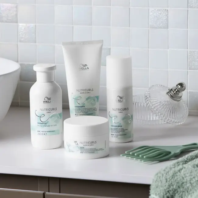 Wella Professionals CombiDeal - Nutricurls Shampoo Waves 250ML & Nutricurls Conditioner 200ML | voor krullend- of pluizend haar