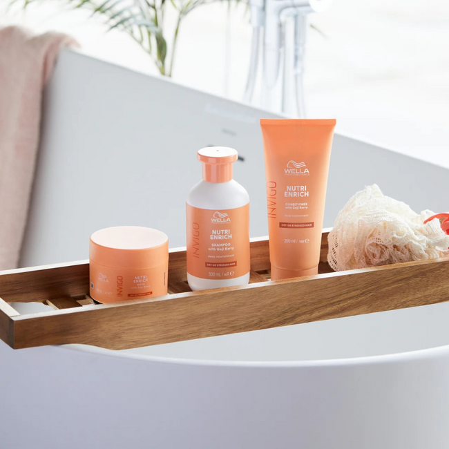 Wella Professionals CombiDeal - Enrich Shampoo 300ML & Enrich Mask 150ML | für trockenes oder durch die Sonne geschädigtes Haar