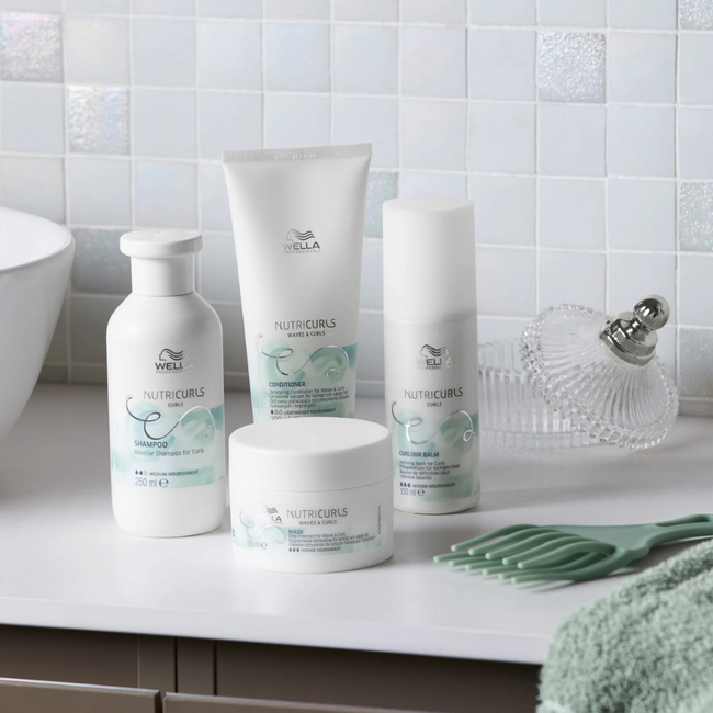 Wella Professionals CombiDeal - Nutricurls Shampoo Waves 1L & Nutricurls Clean Conditioner 1L | voor krullend- of pluizend haar