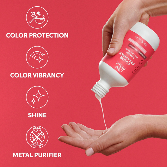 Wella Professionals CombiDeal - Brilliance Shampoo Coarse 300ML & Brilliance Conditioner Coarse 200ML | voor gekleurd haar