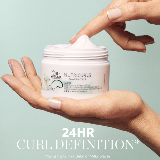 Wella Professionals CombiDeal - Nutricurls Shampoo Waves 250ML & Nutricurls Mask 150ML | voor krullend- of pluizend haar