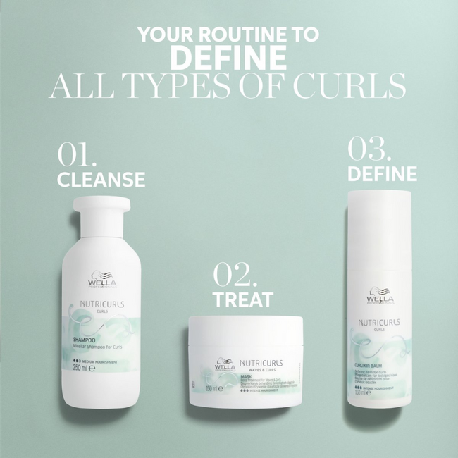 Wella Professionals CombiDeal - Nutricurls Shampoo Curls 1L & Nutricurls Clean Conditioner 1L | voor krullend- of pluizend haar