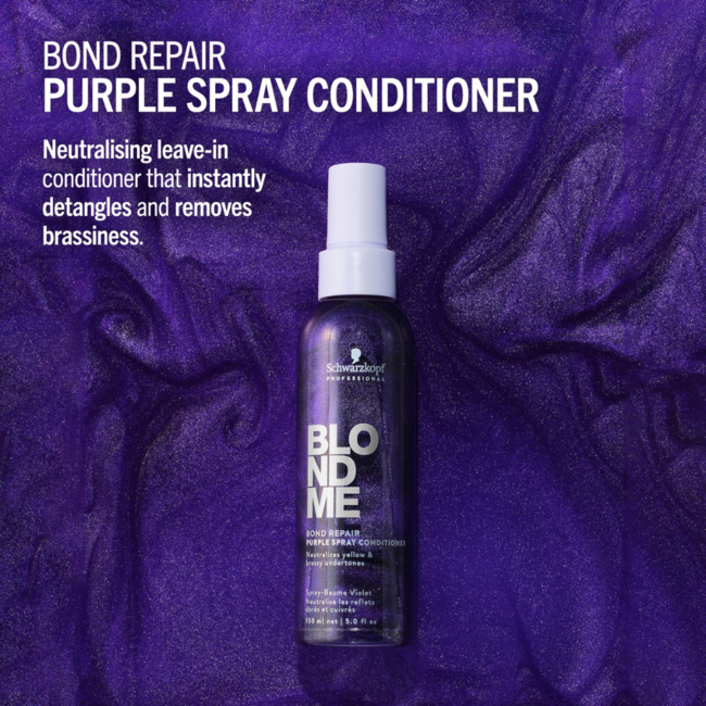 Schwarzkopf Professional - BlondMe - Bond Repair Purple Spray Conditioner | Conditioner für blondes Haar