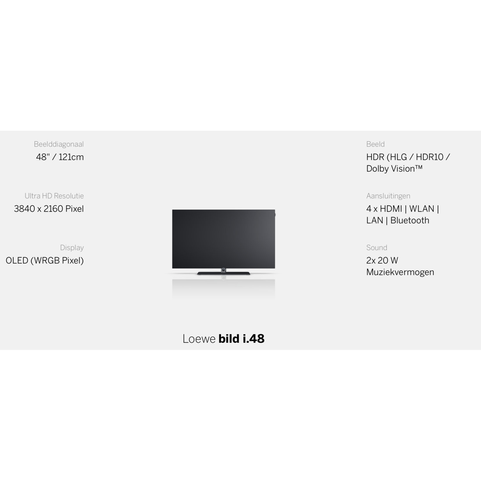 LOEWE LOEWE Bild i 48 Oled + Klang bar i DEMO