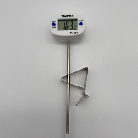 Hobby Kaas Digitale thermometer van Hobby Kaas met pannenklem