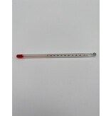 Eigen merk Glazen potloodthermometer 0–100 °C | Voor kaas & zuivel