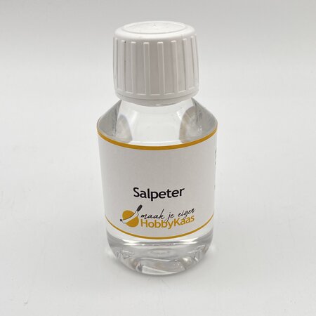 Hobby Kaas Salpeter 100 ml voor kaas – natriumnitraat E251 / kaliumnitraat E252 met 6 ml doseerspuit