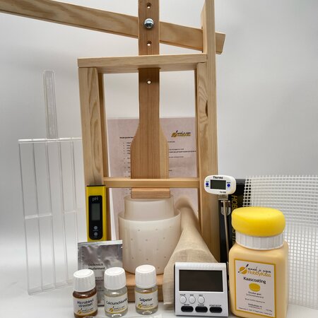 Hobby Kaas Complete kaasmaakset met pers voor zelf kaas maken