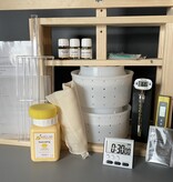 Hobby Kaas Grote complete Gouda kaasmaakset met pers | 2 kaaswielen van 2,5–3 kg