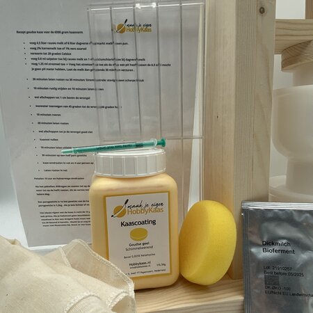 Hobby Kaas Complete Gouda kaasmaak set met pers en 2 kaasvormen
