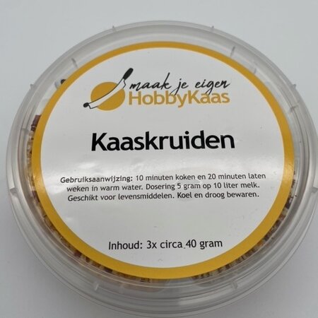 Hobby Kaas Zelf kruidenkaas maken – startset 450 gram met 3 kruidenmelanges
