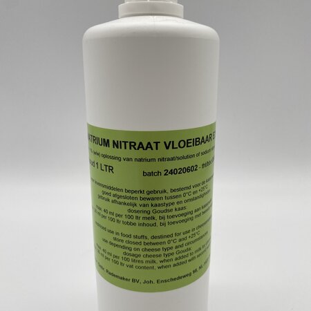 Hobby Kaas Salpeter 1 liter voor kaas – natriumnitraat E251 / kaliumnitraat E252 grootverpakking