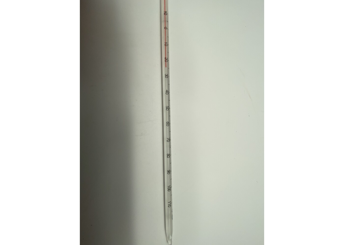 Hobby Kaas Thermometer 29 cm | 10-110 graden | Pasteur thermometer