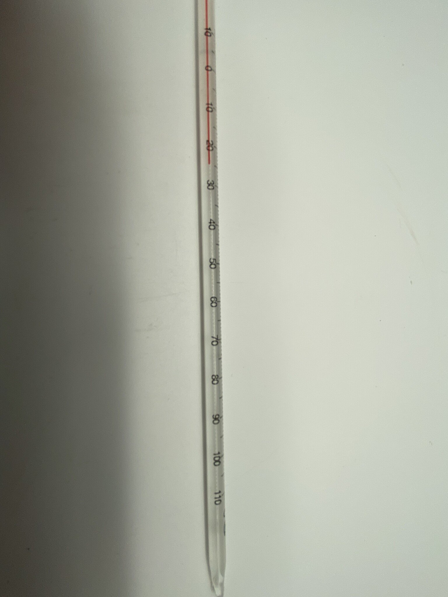 Hobby Kaas Thermometer 29 cm | 10-110 graden | Pasteur thermometer