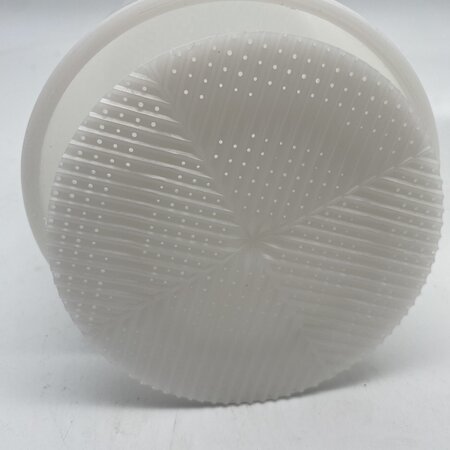 Hobby Kaas Cilinder kaasvorm met volger | 1 kg | Micro perforaties | Franse kaas