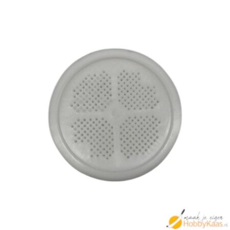 Hobby Kaas Cilinder kaasvorm met volger | 1 kg | Micro perforaties | Franse kaas