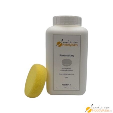 Hobby Kaas Transparante kaascoating met natamycine – schenkpot 1 kg inclusief spons