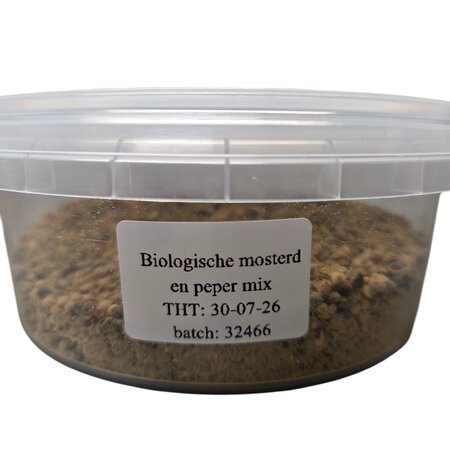 Eigen merk Biologische mosterd peper melange