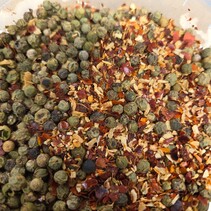 Groene peper | ui | knoflook