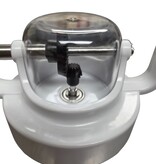 Eigen merk Botermaker Pro 1 liter – handmatige boterkarner met groot roerwerk en beschermkap
