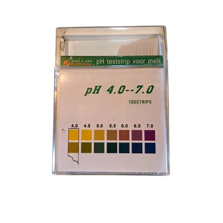 Eigen merk PH test strips voor kaasmelk