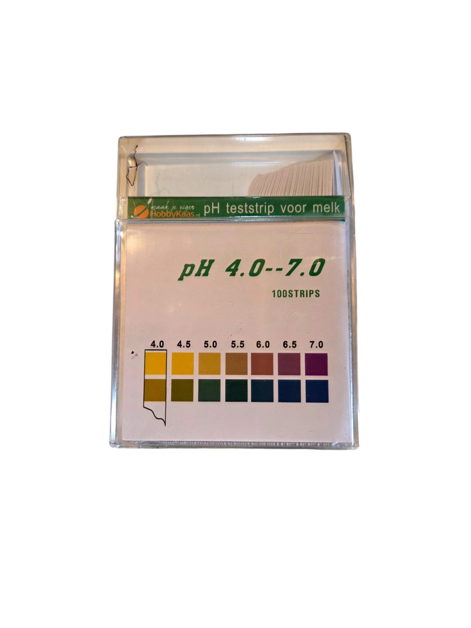 Eigen merk PH test strips voor kaasmelk