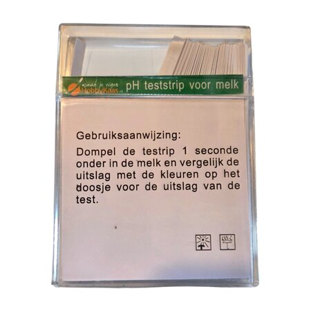 Eigen merk PH test strips voor kaasmelk