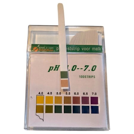 Eigen merk PH test strips voor kaasmelk