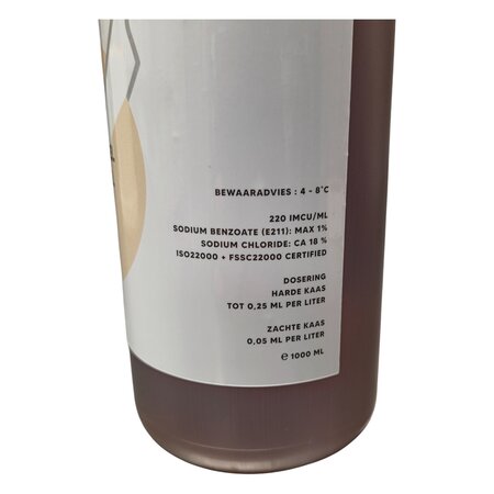 Hobby Kaas Vegetarisch stremsel 1 liter – 220 IMCU grootverpakking