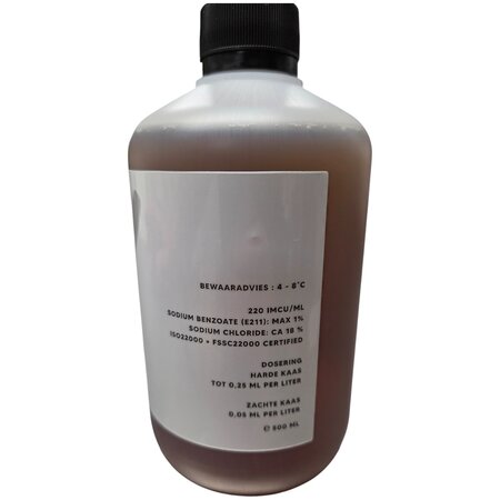 Hobby Kaas Halal stremsel 500 ml – 220 IMCU microbieel stremsel