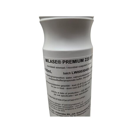 Eigen merk Milase® Premium 220 BF – Microbieel vloeibaar stremsel
