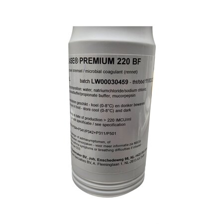 Eigen merk Milase® Premium 220 BF – Microbieel vloeibaar stremsel